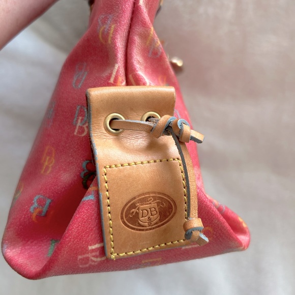 Dooney & Bourke Y2K vintage pink rainbow tassel bag πππ - Picture 6 of 12